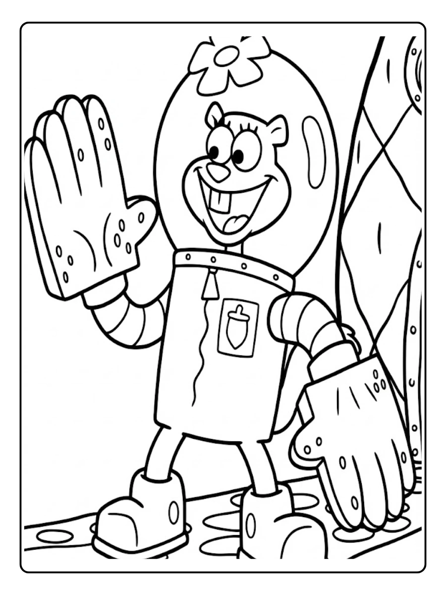 sandy cheeks coloring pages (6)