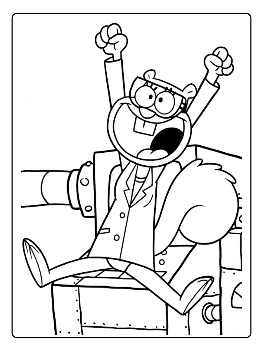 sandy cheeks coloring pages (8)