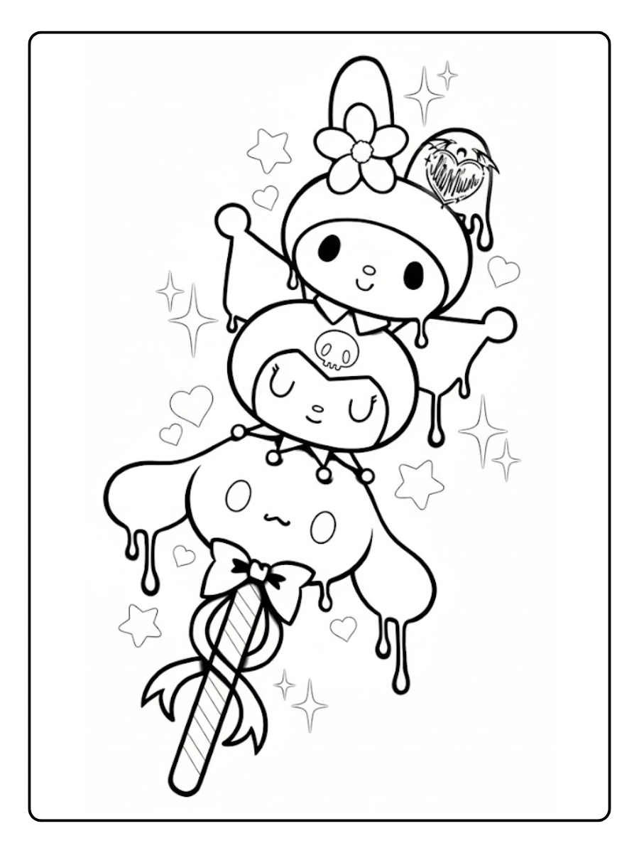 sanrio coloring pages (6)