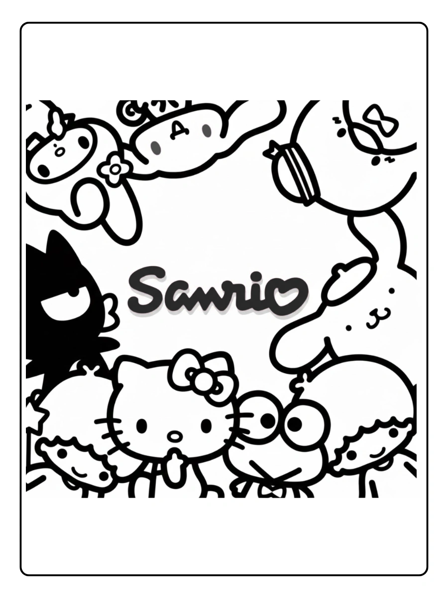 sanrio coloring pages (8)