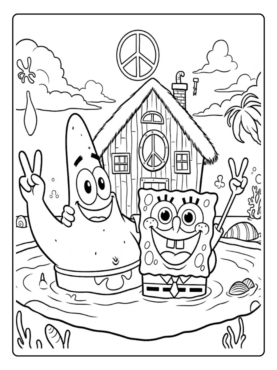 spongebob and patrick coloring pages (10)