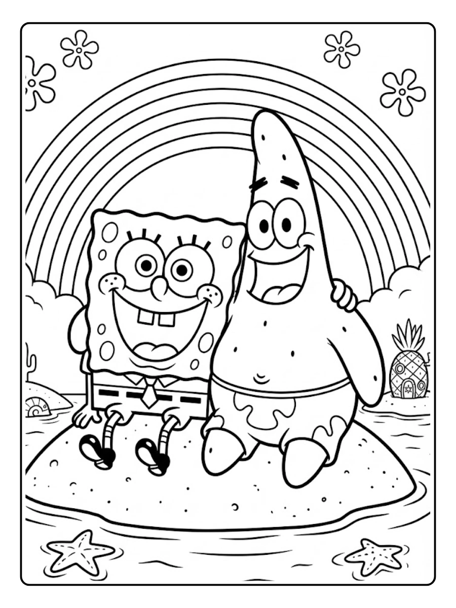 spongebob and patrick coloring pages (13)