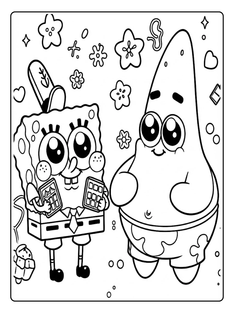 spongebob and patrick coloring pages (6)