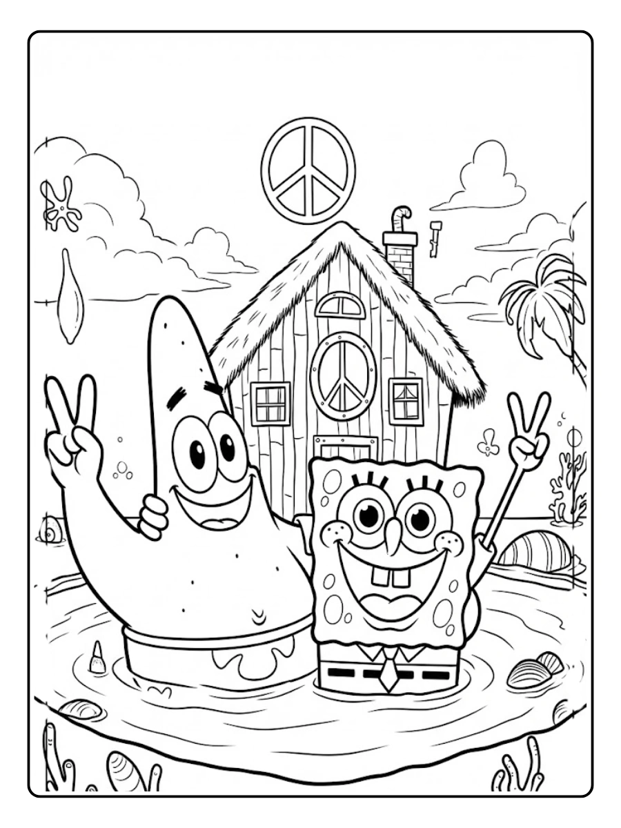 spongebob and patrick coloring pages (7)