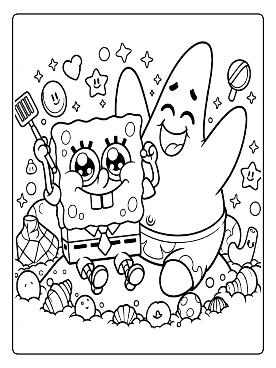 spongebob and patrick coloring pages (9)