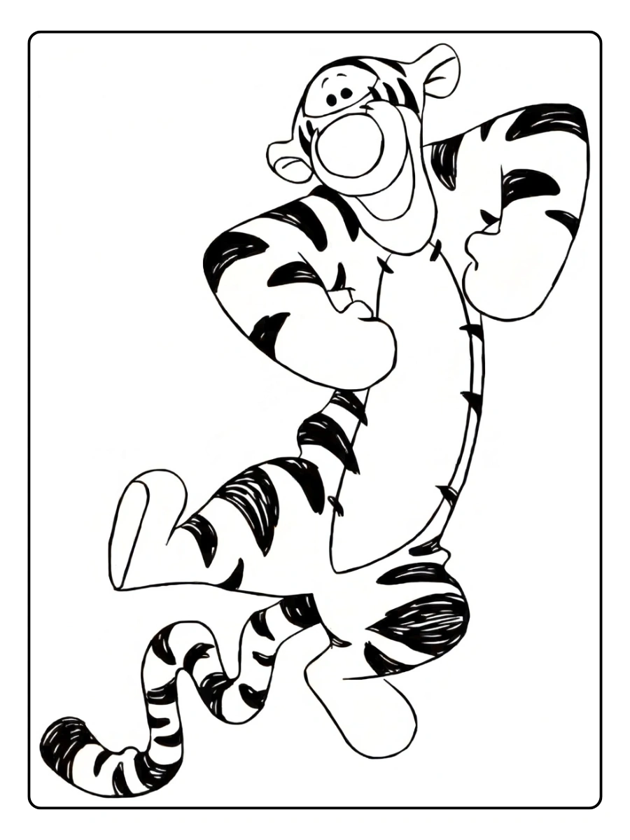 tigger coloring page (2)