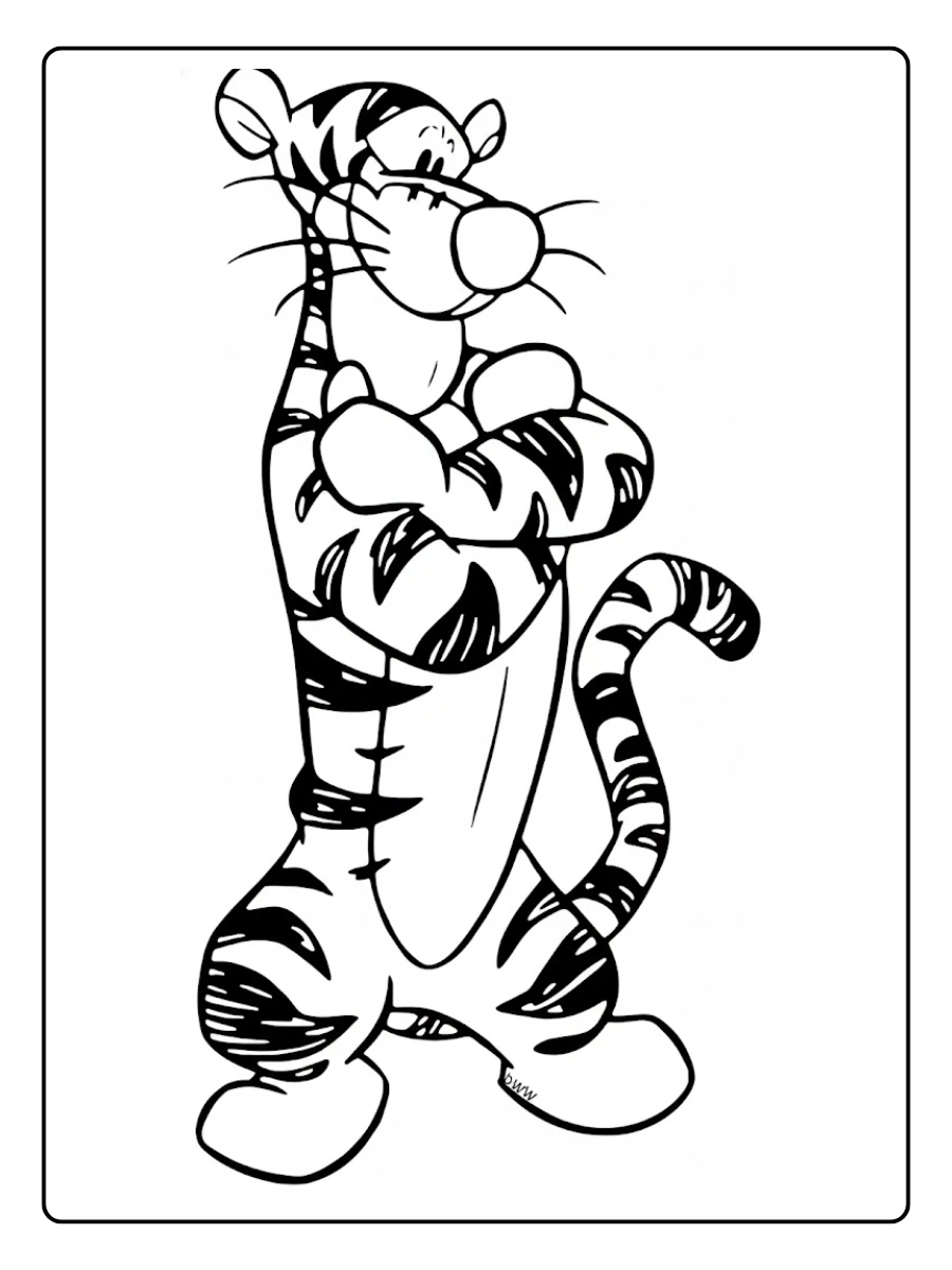 tigger coloring page