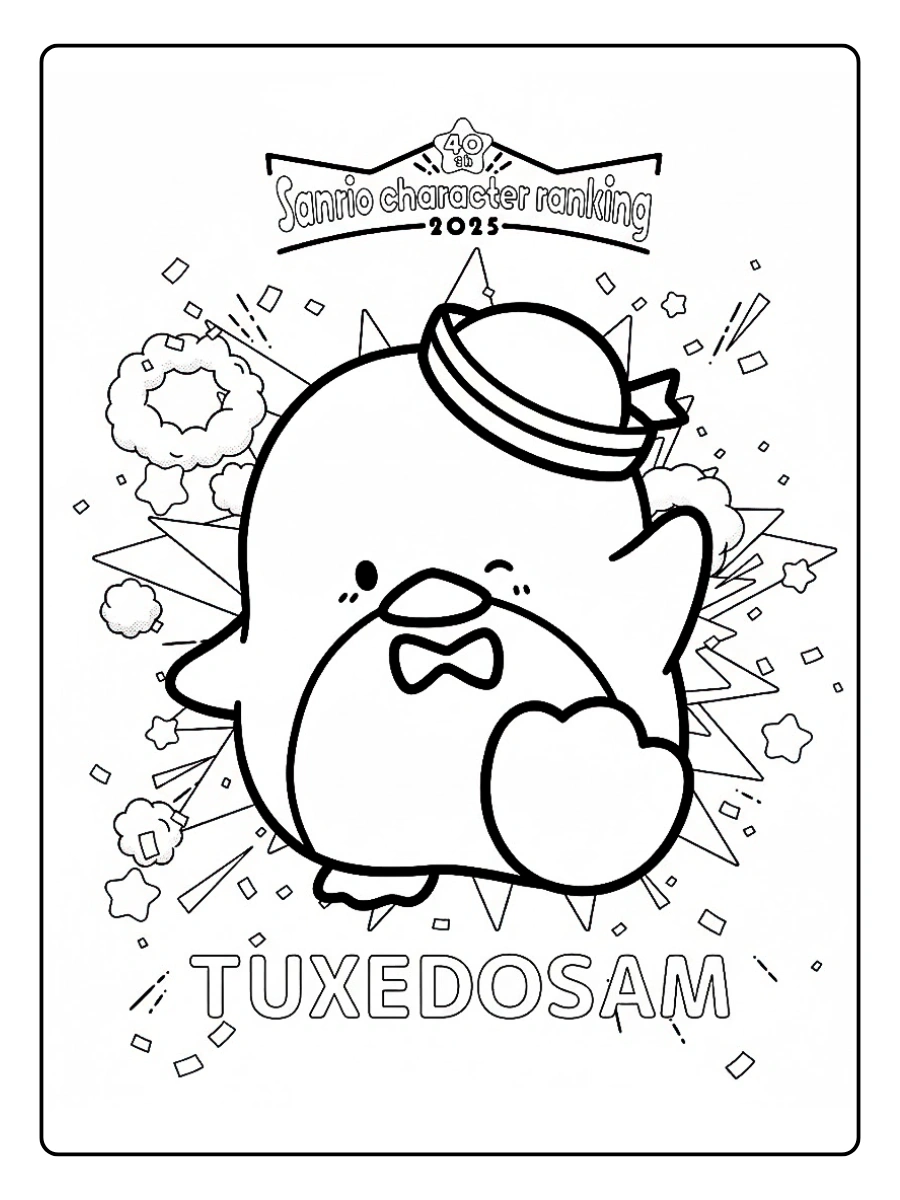 tuxedo sam coloring pages (6)