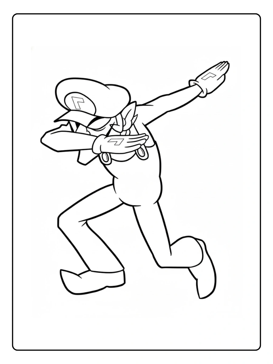 waluigi coloring page (11)