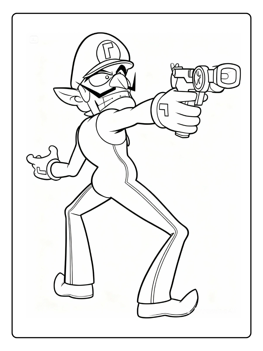 waluigi coloring page (4)