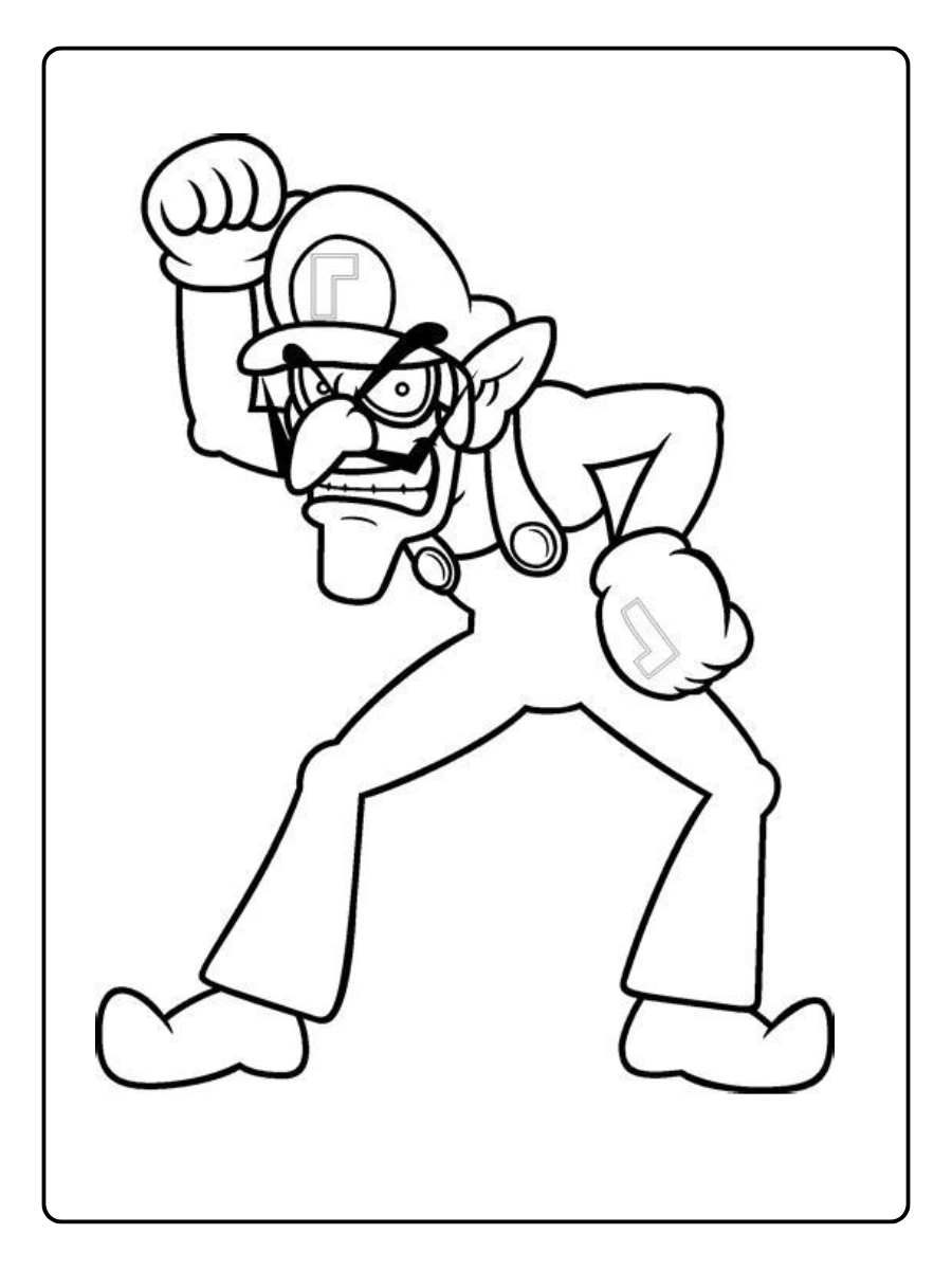 waluigi coloring page (7)