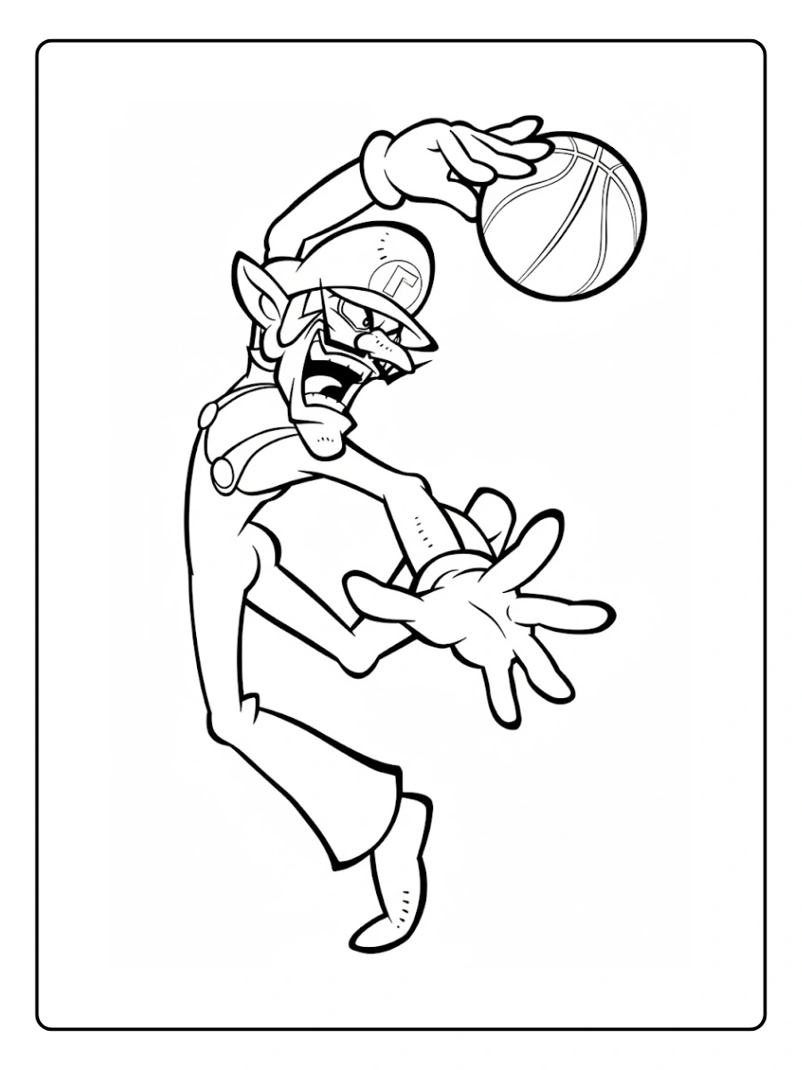 waluigi coloring page (9)