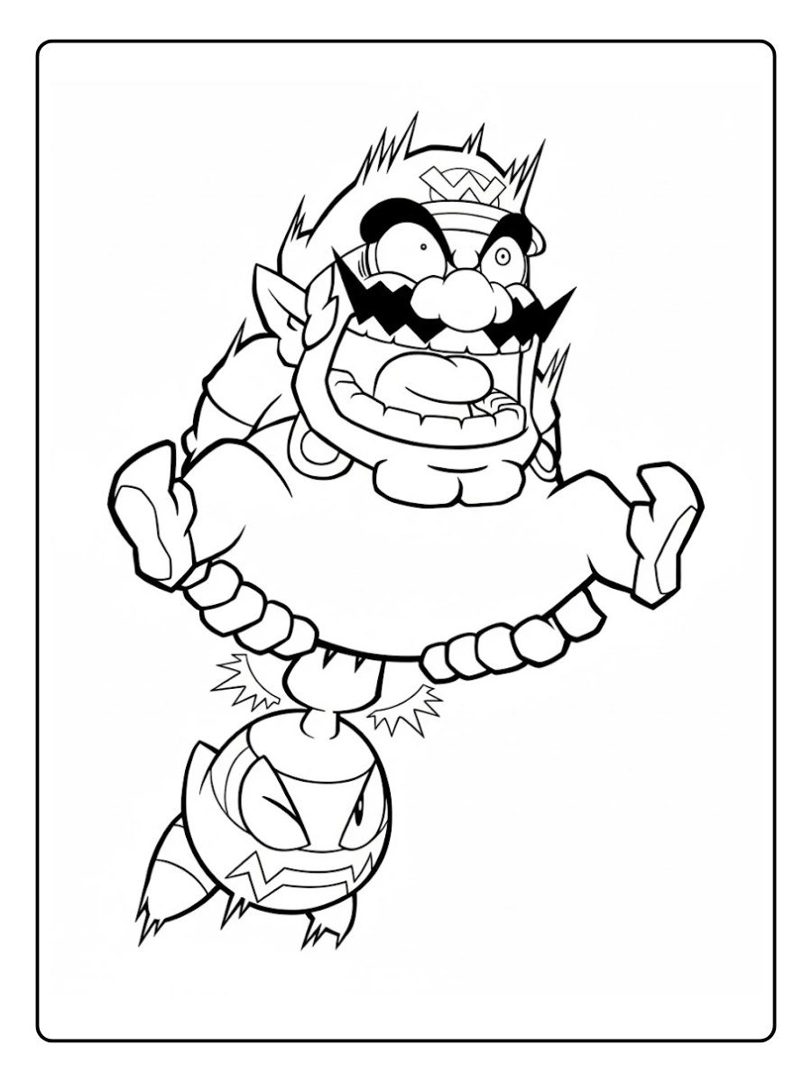 wario coloring pages (10)