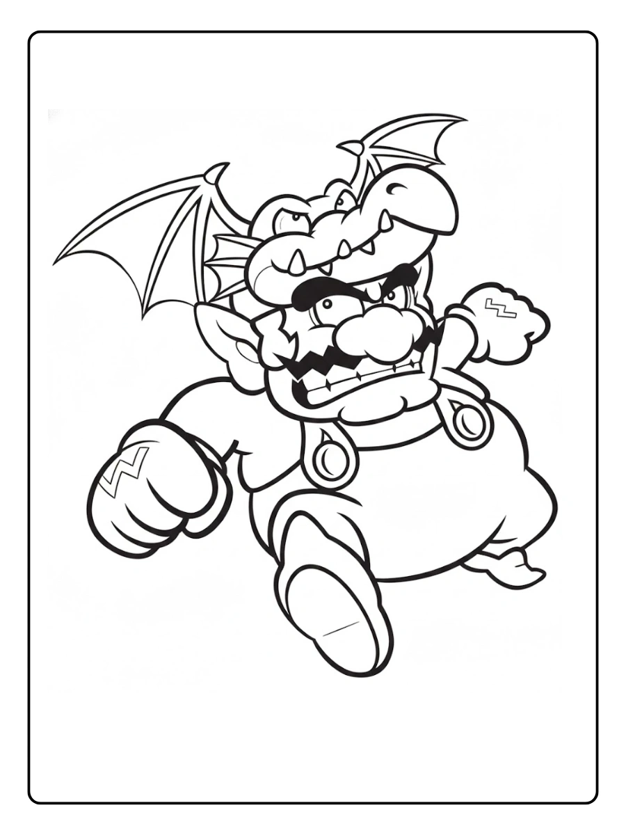 wario coloring pages (14)
