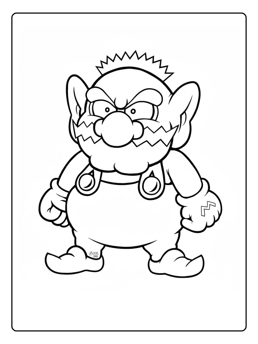 wario coloring pages (2)