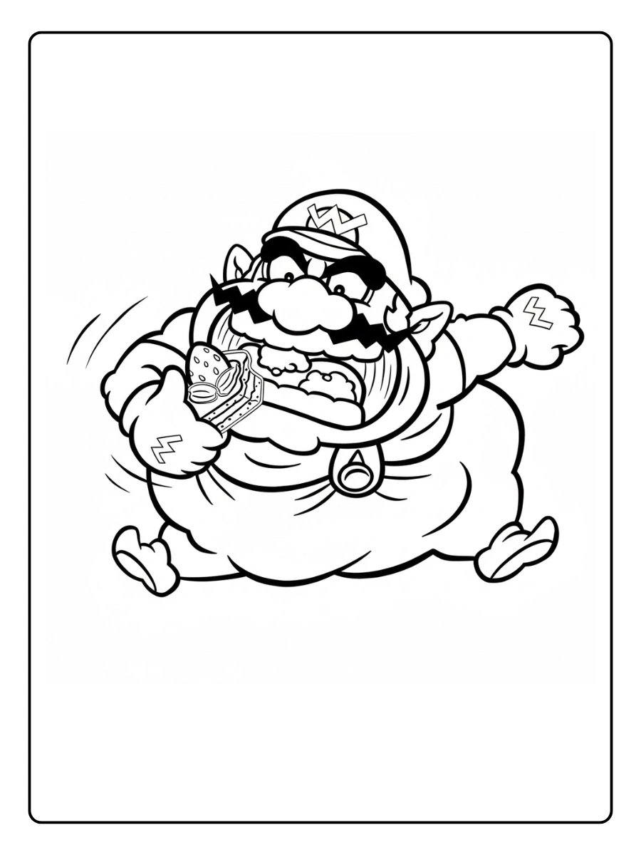 wario coloring pages (4)