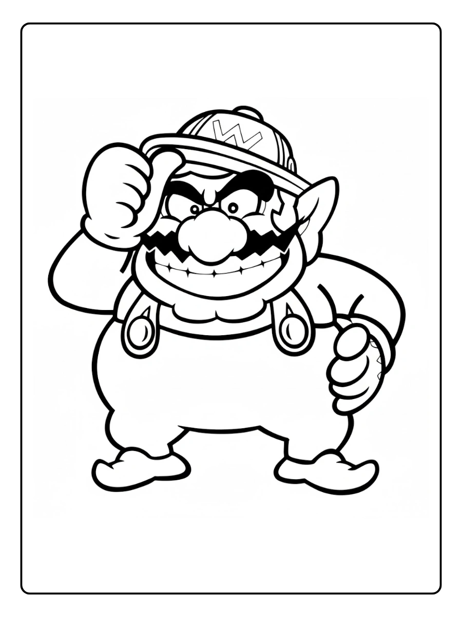 wario coloring pages (8)