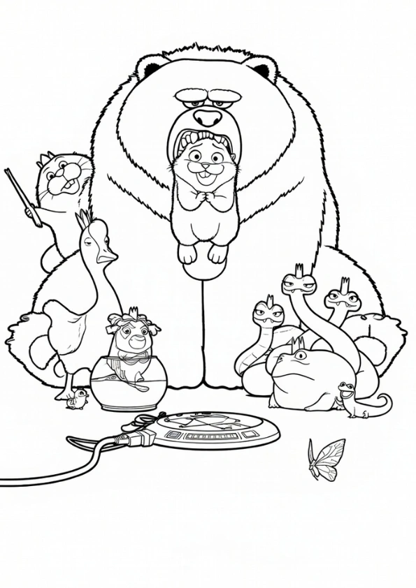 Hoppers coloring pages