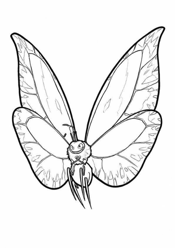 Insect King coloring page