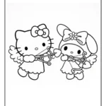 hello kitty and my melody coloring pages (11)