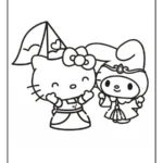 hello kitty and my melody coloring pages (13)