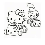 hello kitty and my melody coloring pages (14)