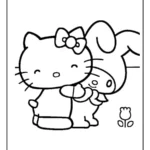 hello kitty and my melody coloring pages (15)