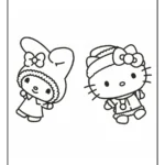 hello kitty and my melody coloring pages (6)