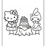hello kitty and my melody coloring pages (8)