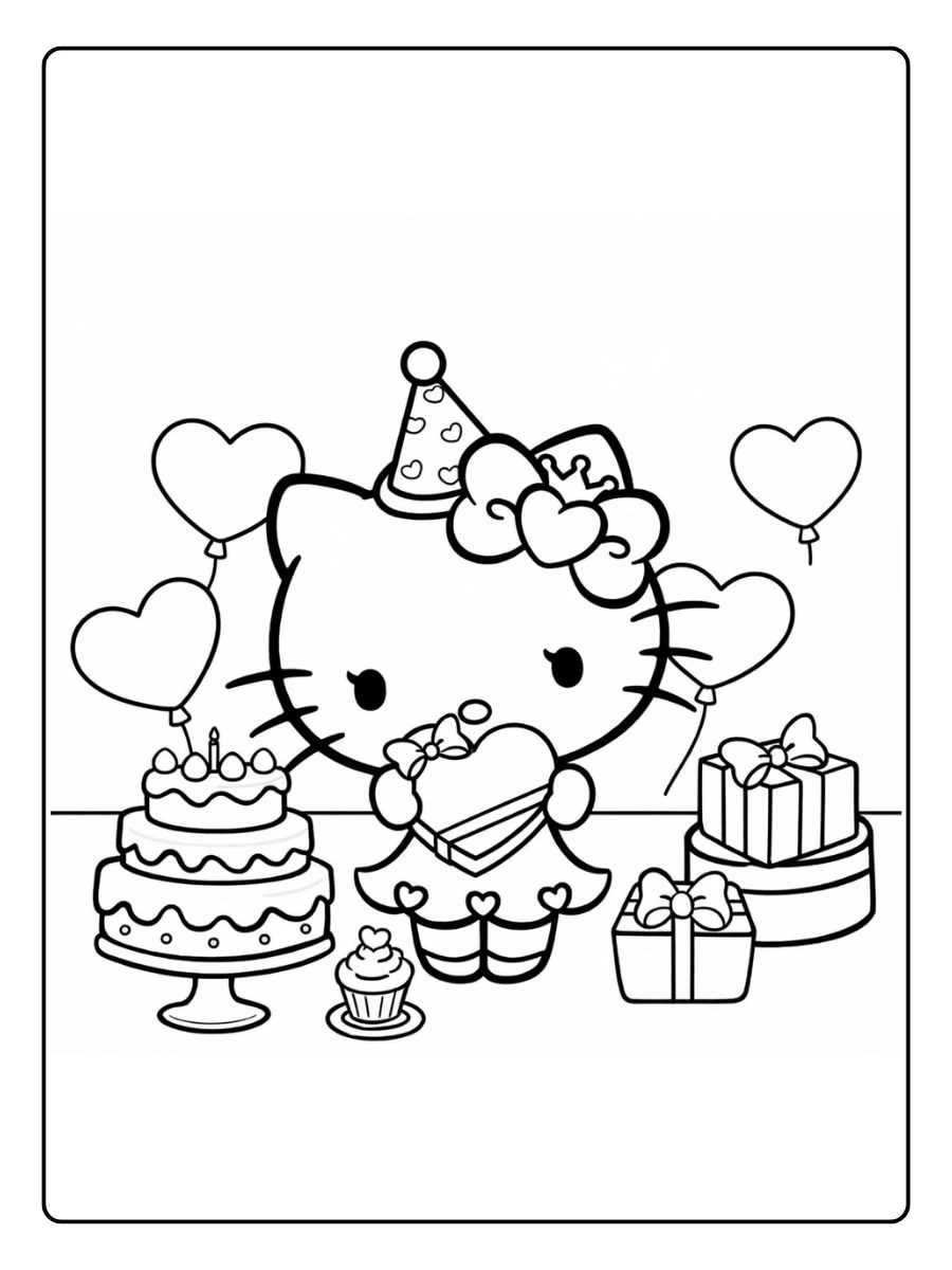 hello kitty birthday coloring pages (3)