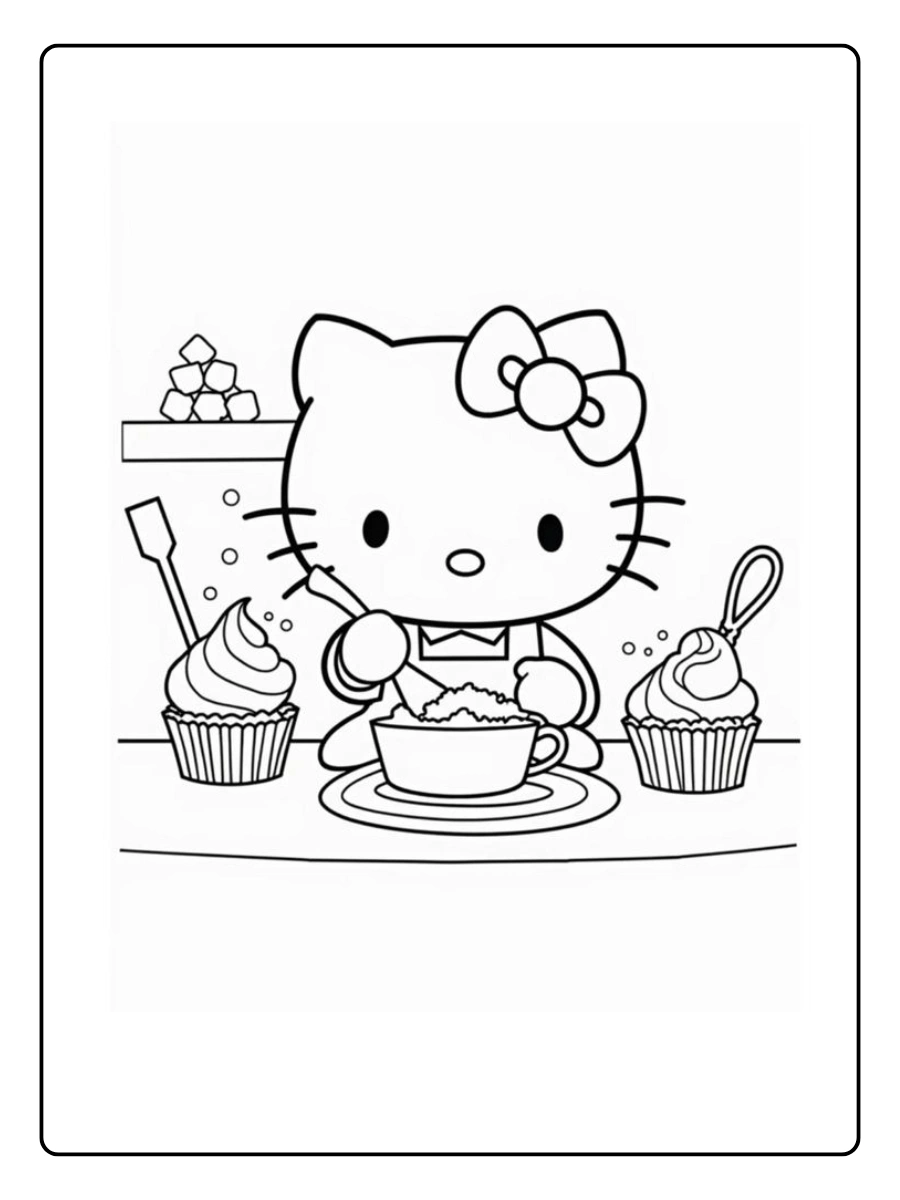 hello kitty marshmallow coloring page (10)