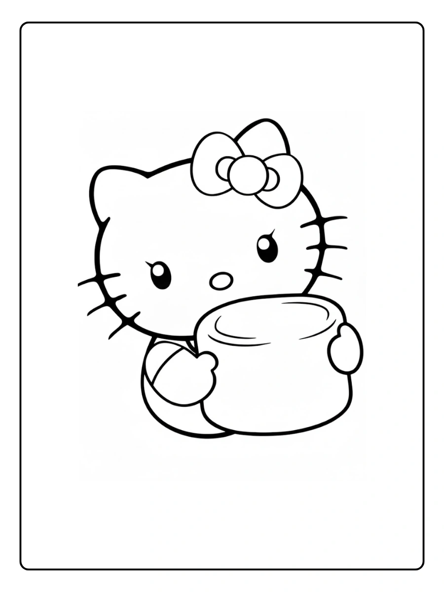 hello kitty marshmallow coloring page (14)