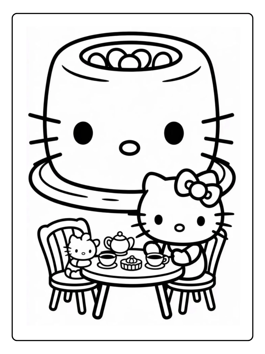 hello kitty marshmallow coloring page (2)