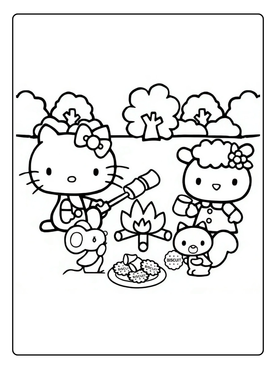 hello kitty marshmallow coloring page (3)