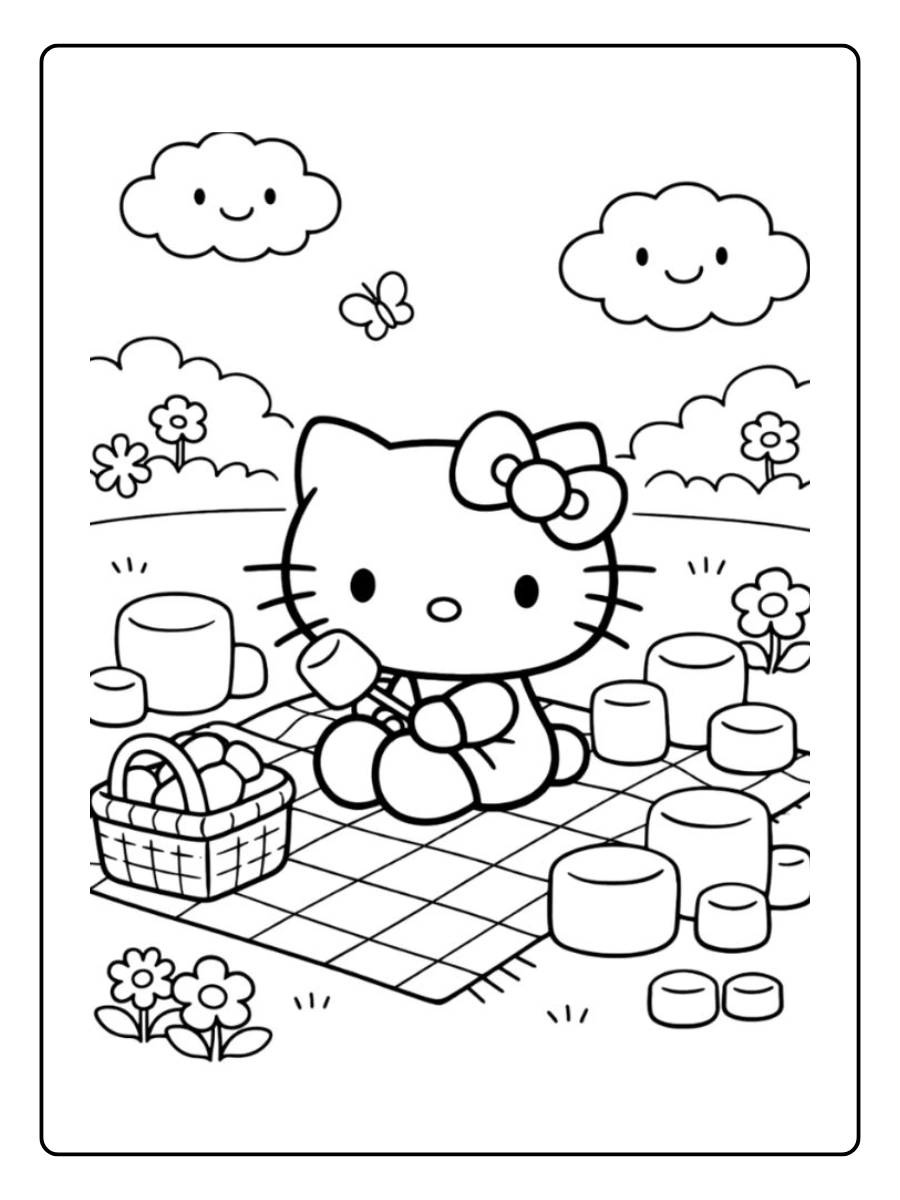hello kitty marshmallow coloring page (4)