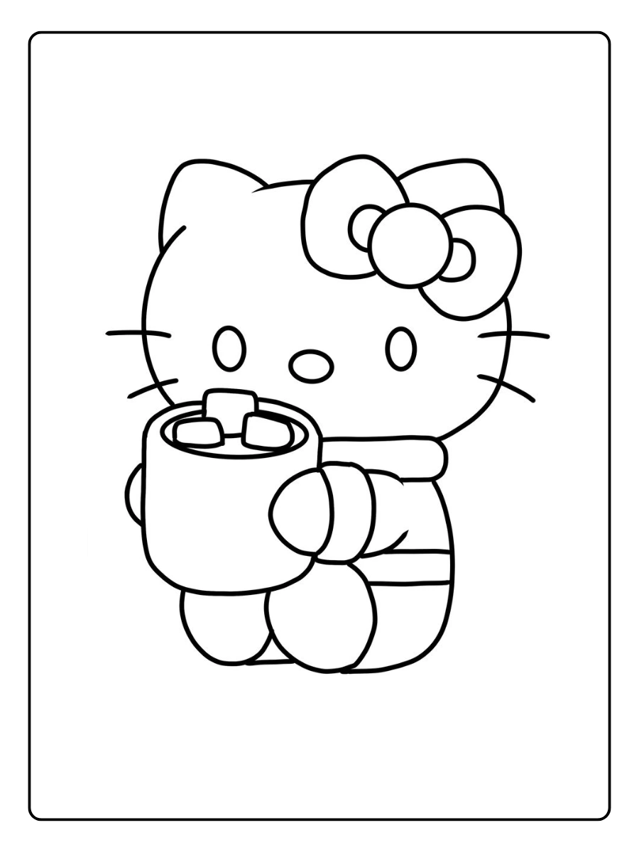 hello kitty marshmallow coloring page (9)