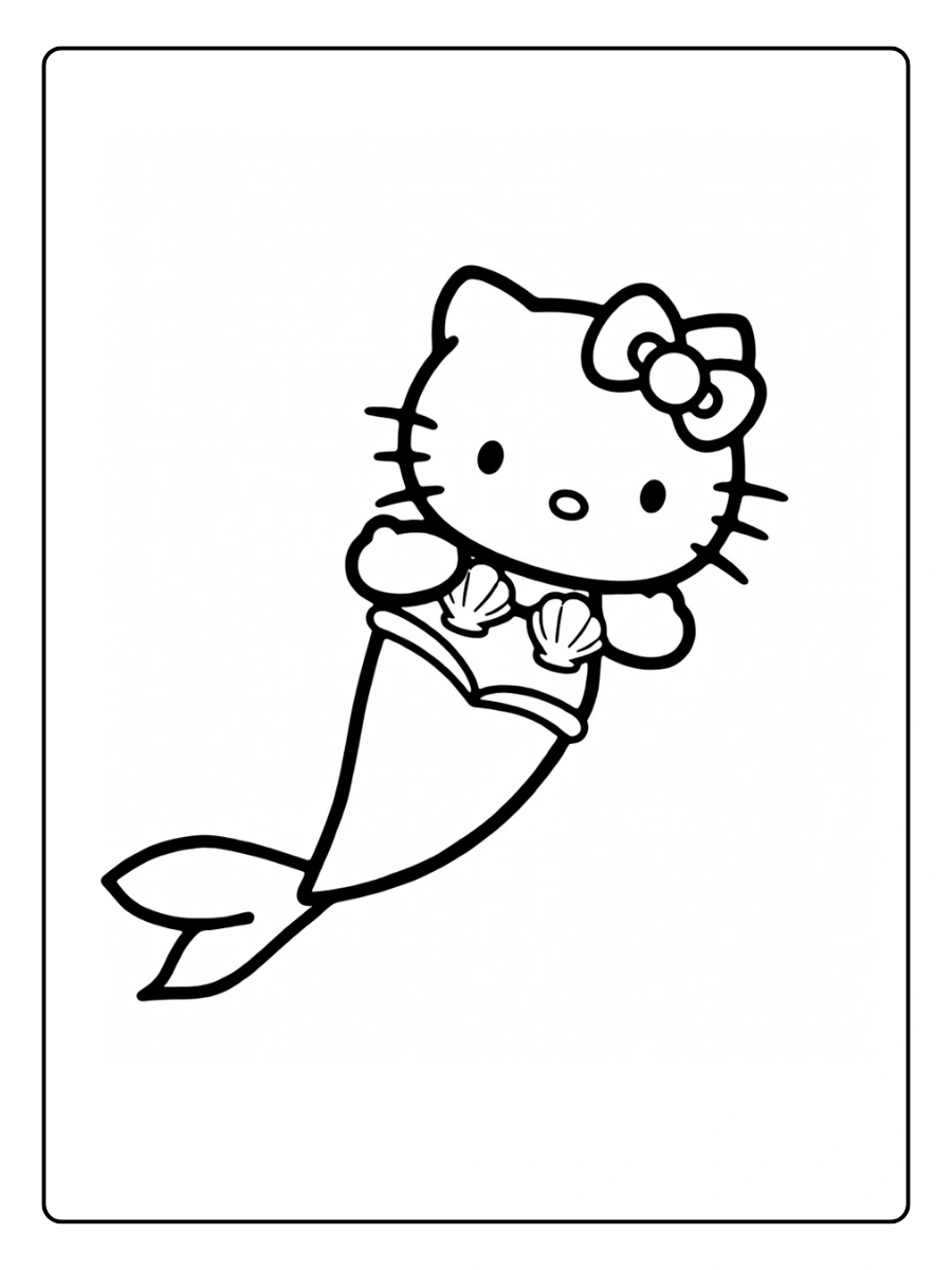hello kitty mermaid coloring page (12)