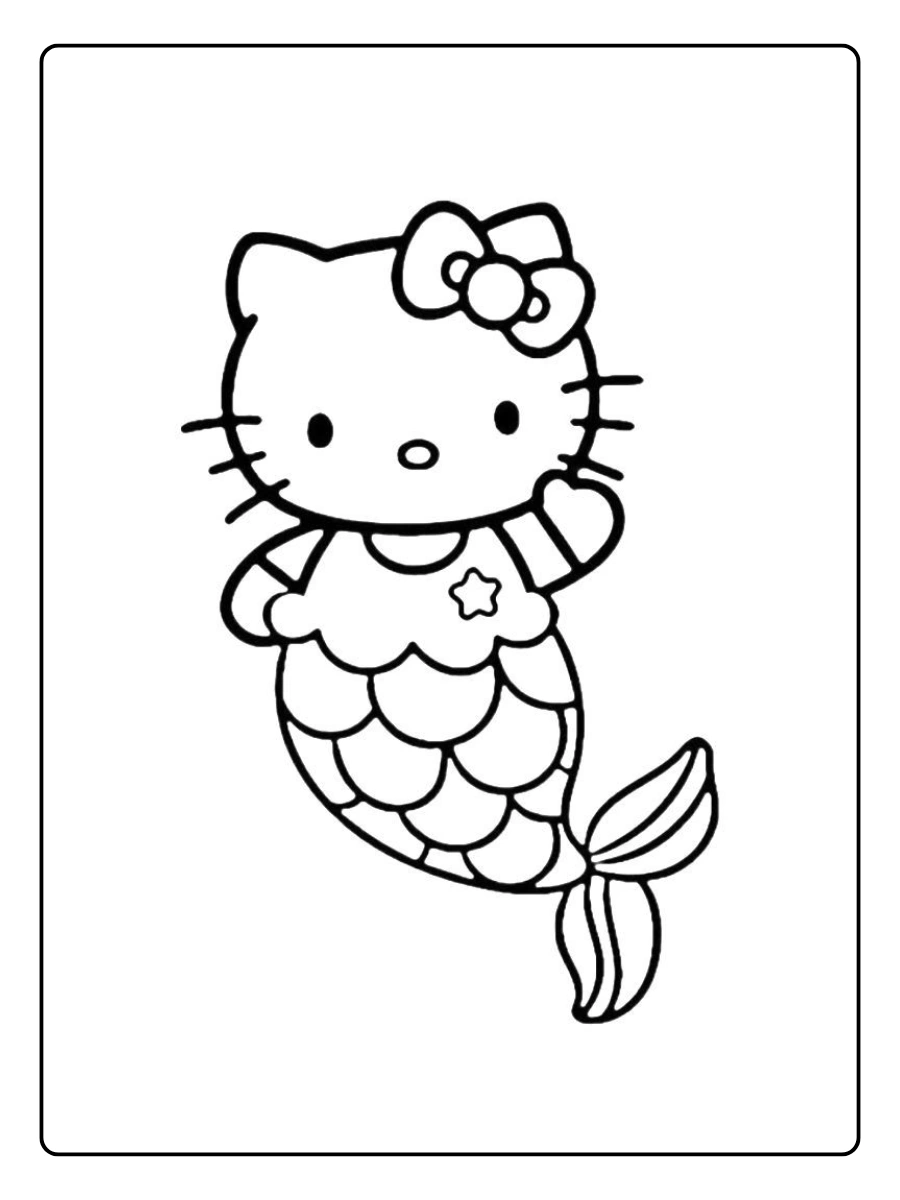 hello kitty mermaid coloring page (13)