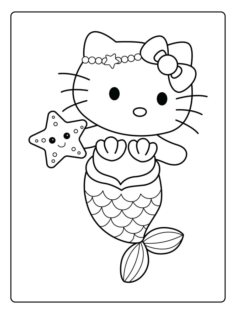 hello kitty mermaid coloring page (14)