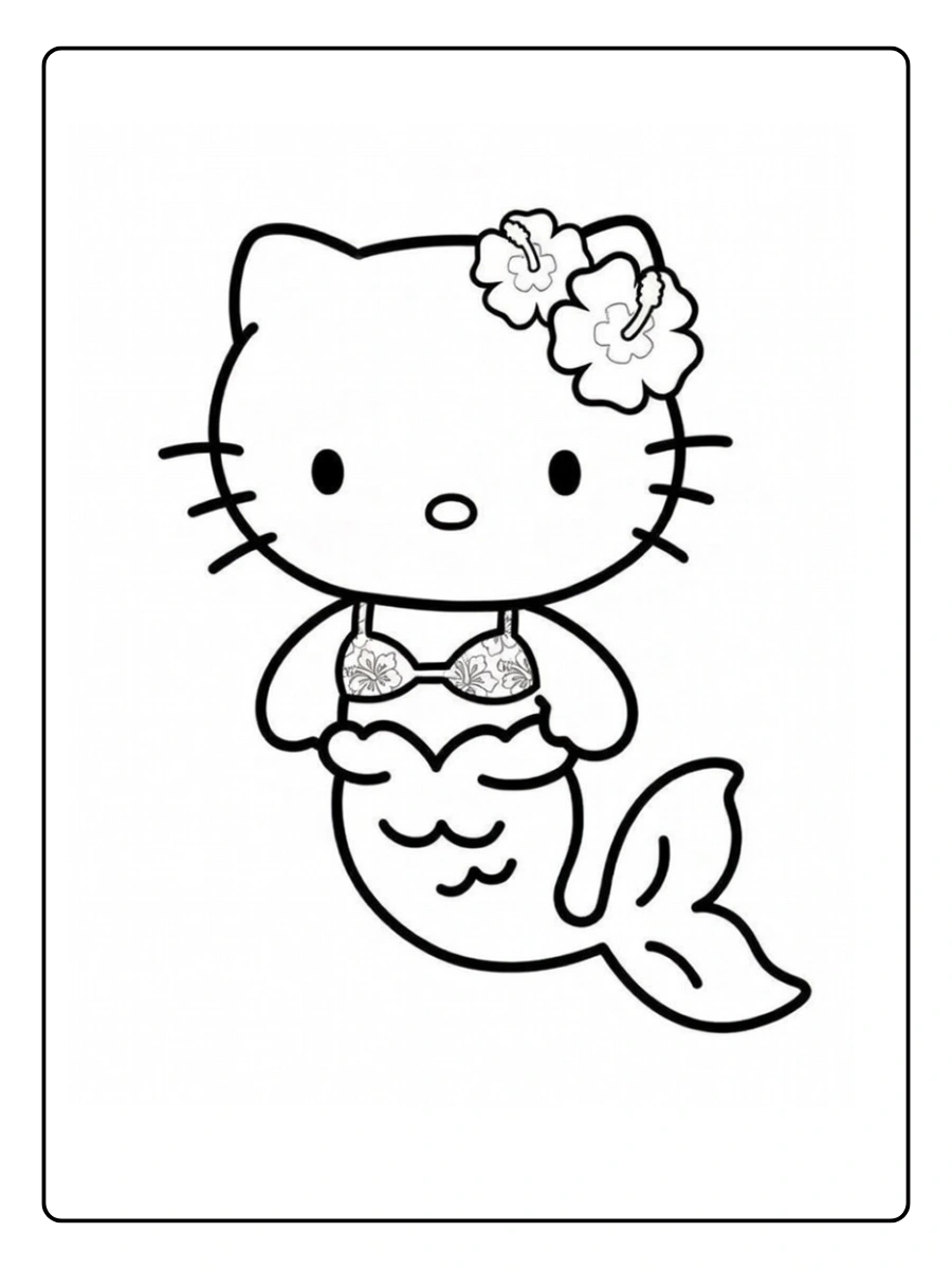 hello kitty mermaid coloring page (5)