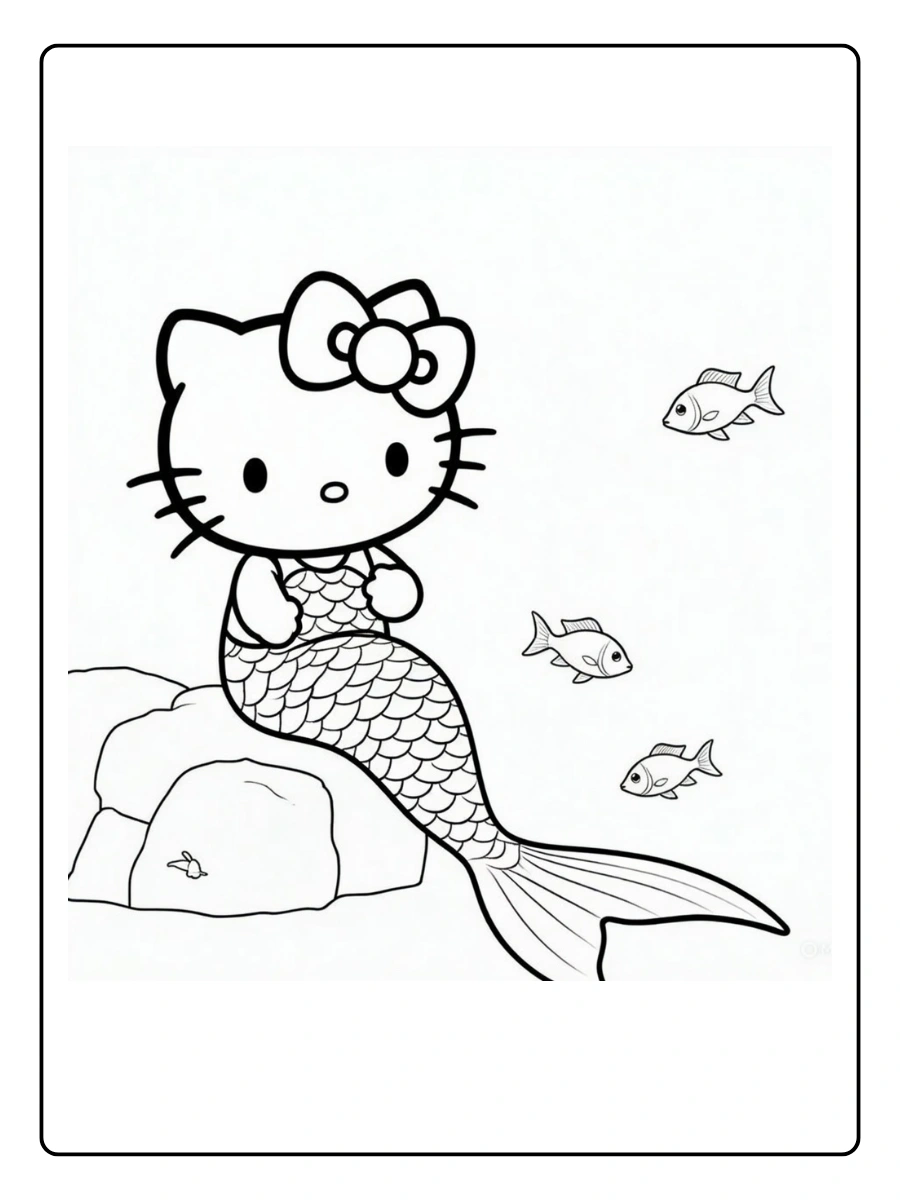 hello kitty mermaid coloring page (6)