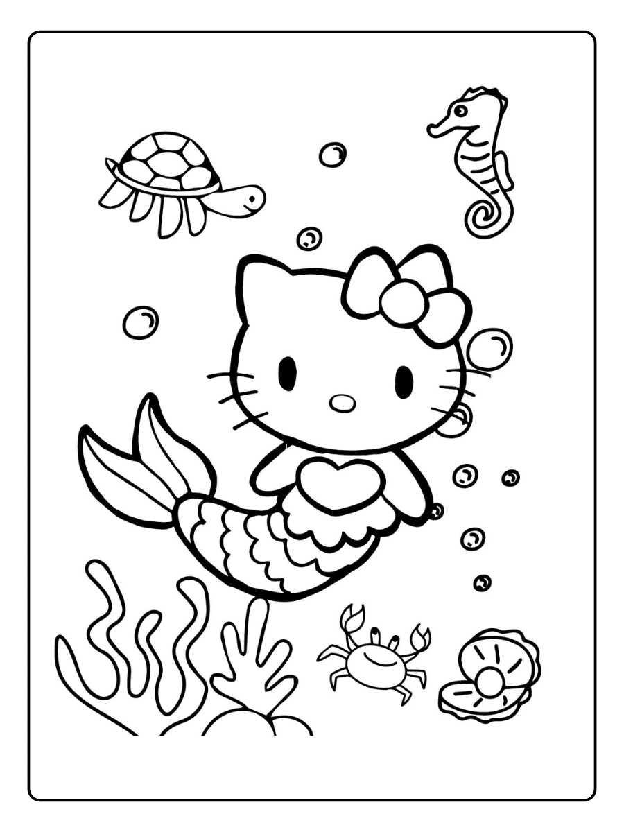 hello kitty mermaid coloring page (9)