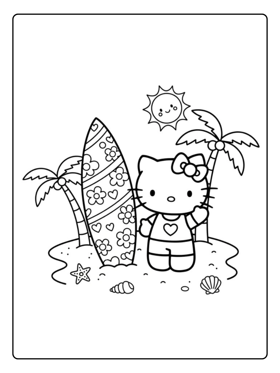hello kitty summer coloring pages (13)