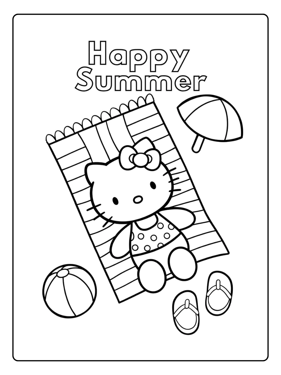 hello kitty summer coloring pages (6)