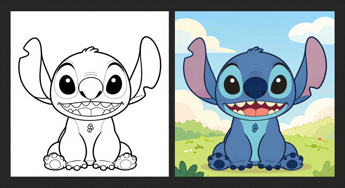 48 Stitch Coloring Pages (Free Printable PDFs)